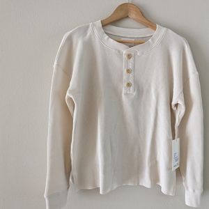 MATE the Label Organic Thermal Henley (NWT)